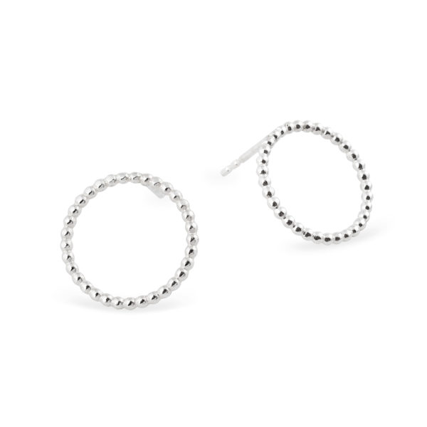 Boucles d'oreilles puces DELHI en argent